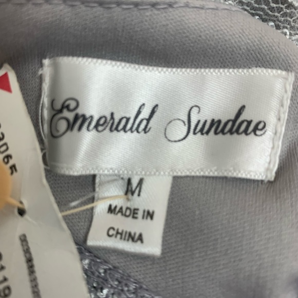 Emerald Sundae Gray Ombré Cocktail Party Dress, Size M - Picture 6 of 6